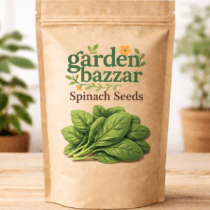 🌿 Garden Bazzar Spinach Seeds – Pack of 200  Premium Quality | High Germination | Home Gardening