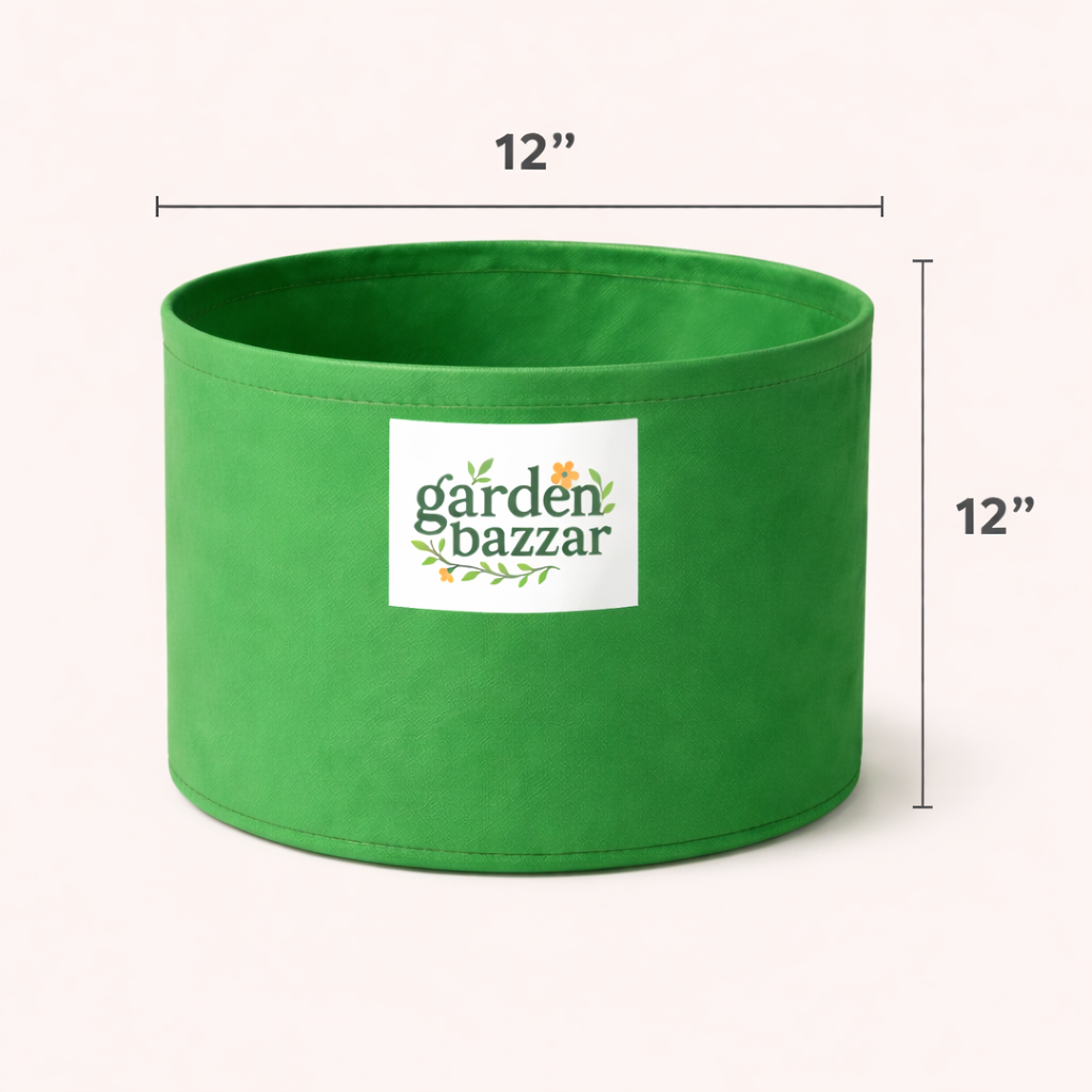 Garden Bazzar 12×12 Green Grow Bags | Premium Fabric Grow Bags for Home Gardening