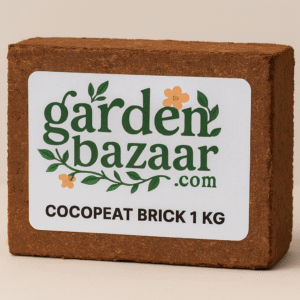 1kg Cocopeat Brick – Organic Soil Booster for Gardening (Garden Bazaar)