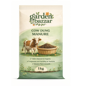 Garden Bazzar Cow Dung Manure – 1 Kg | 100% Organic Natural Fertilizer for Plants