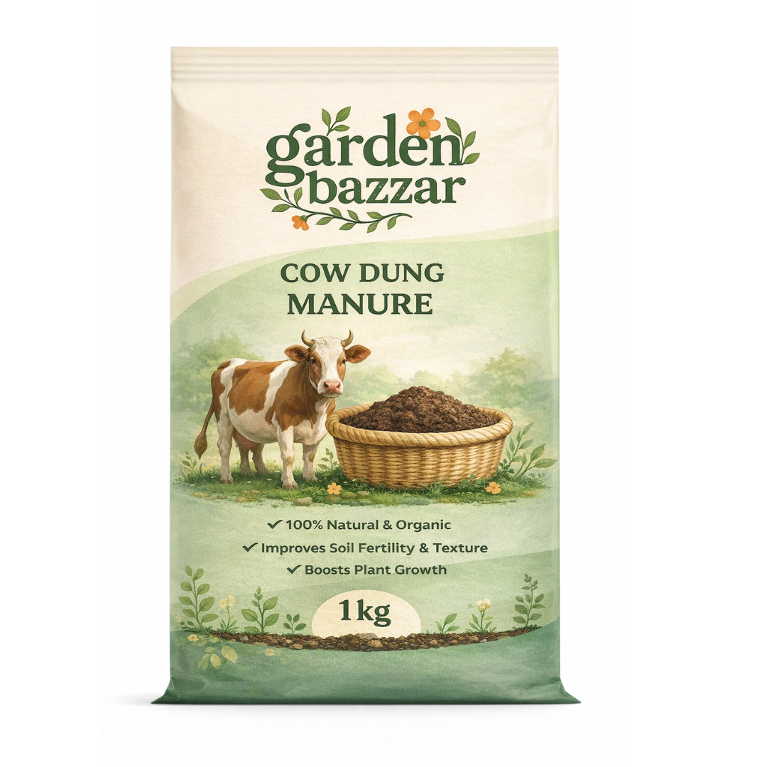 Garden Bazzar Cow Dung Manure – 1 Kg | 100% Organic Natural Fertilizer for Plants