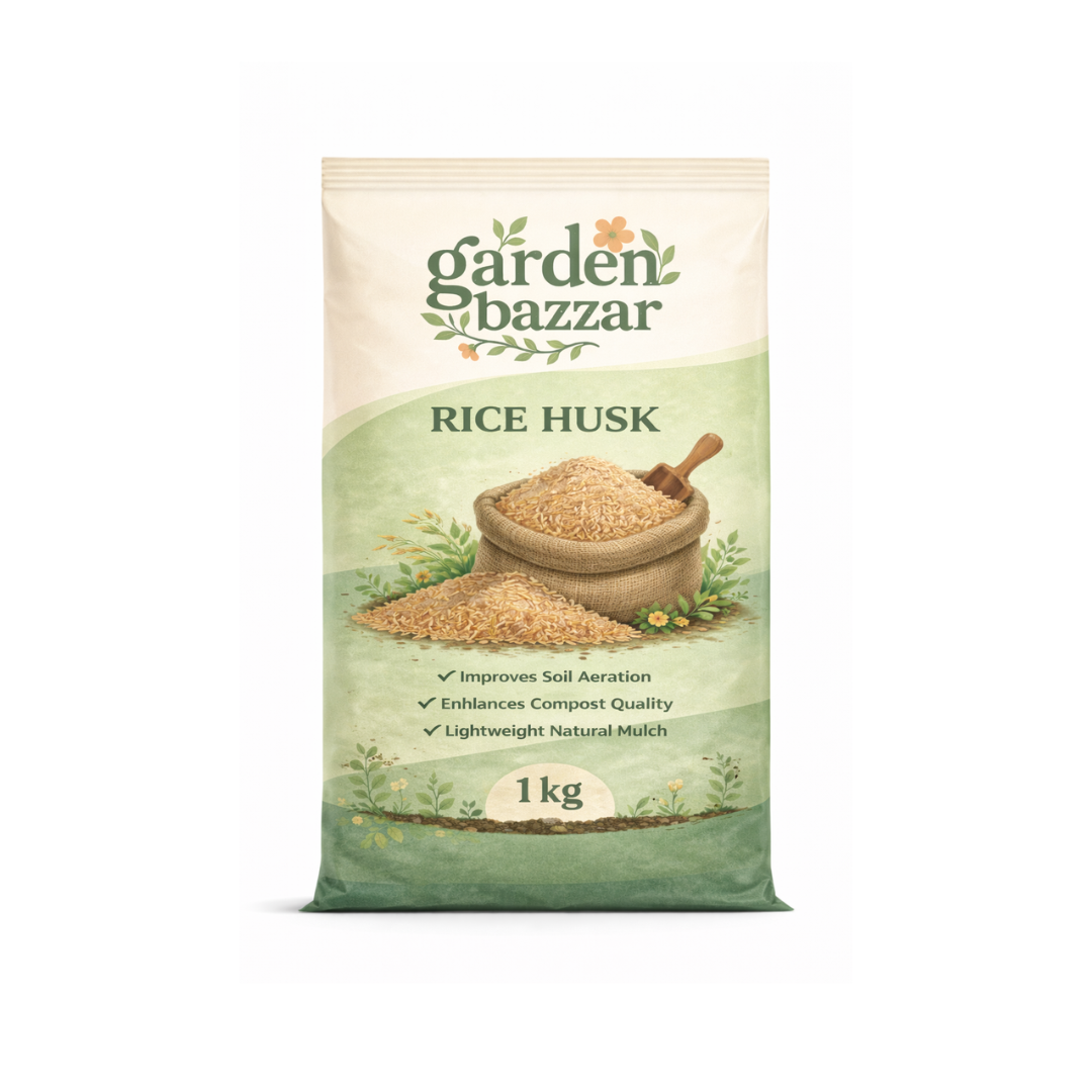 Garden Bazzar Rice Husk (1 kg) | Natural Soil Aeration & Mulching Material